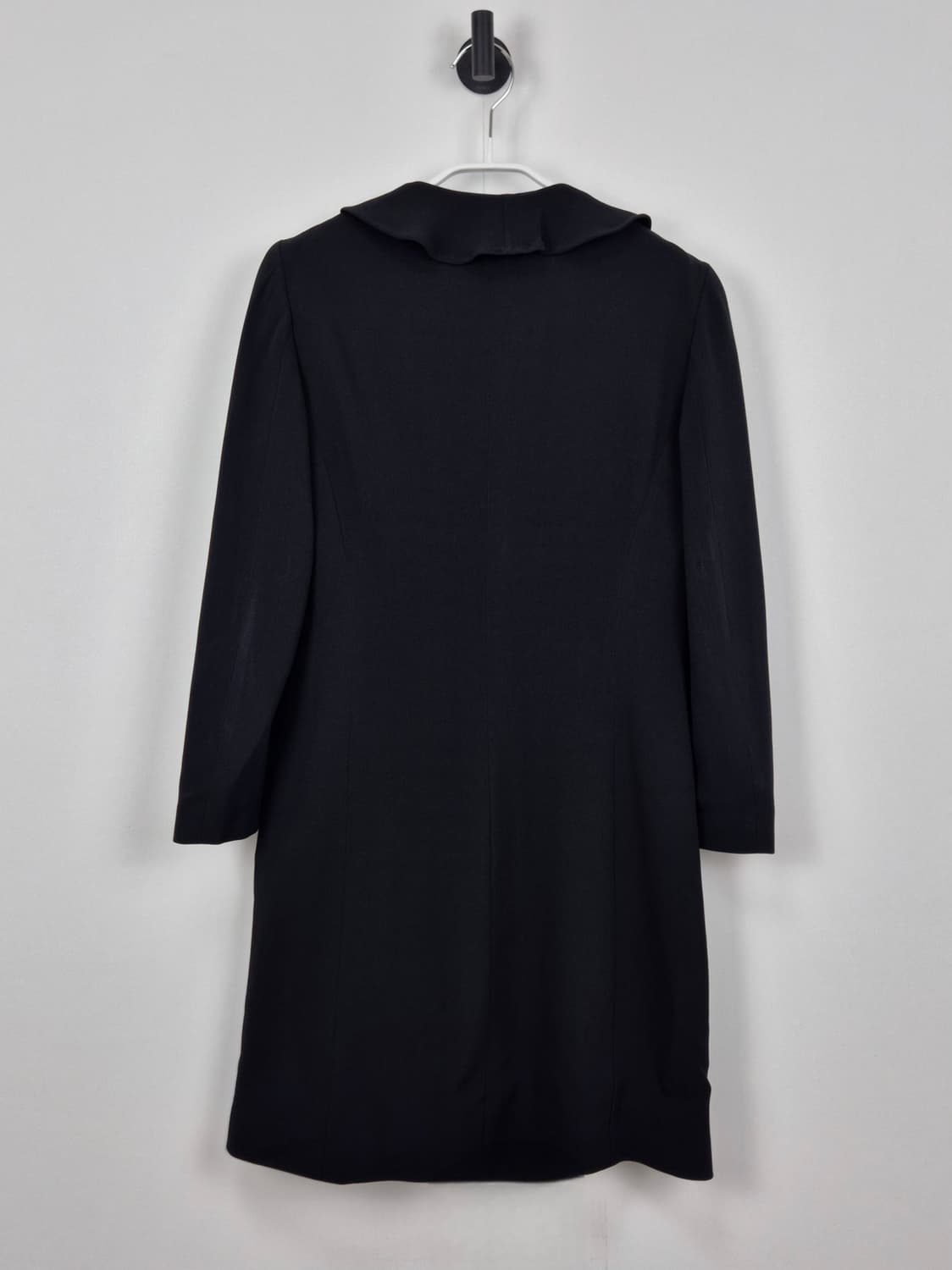 MOSCHINO 칩앤시키 블랙 러플 타이 롱 자켓 상품이미지3