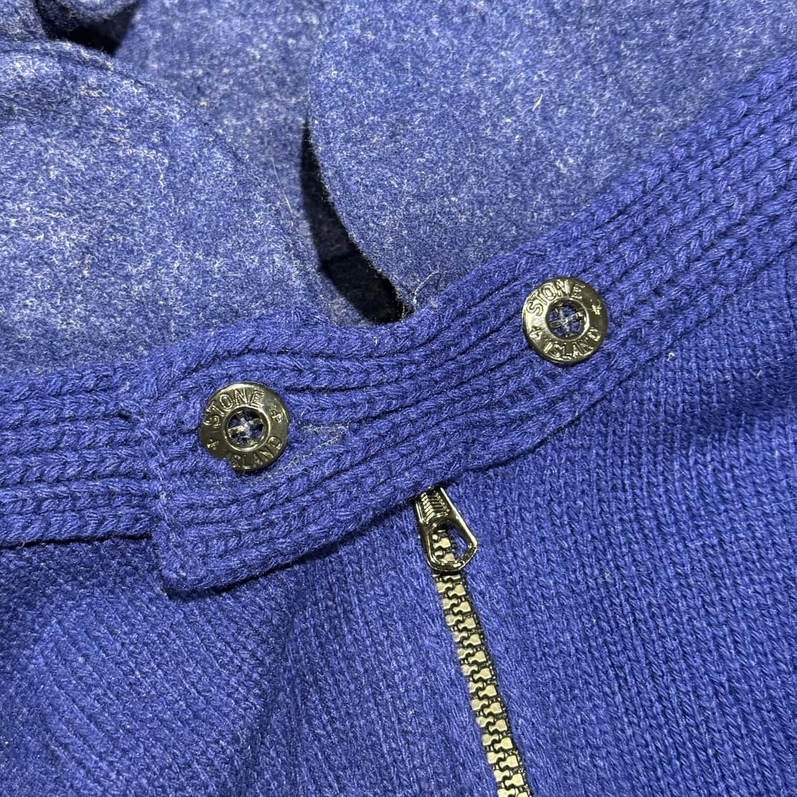 스톤아일랜드 니트후드집업 블루 상품이미지4