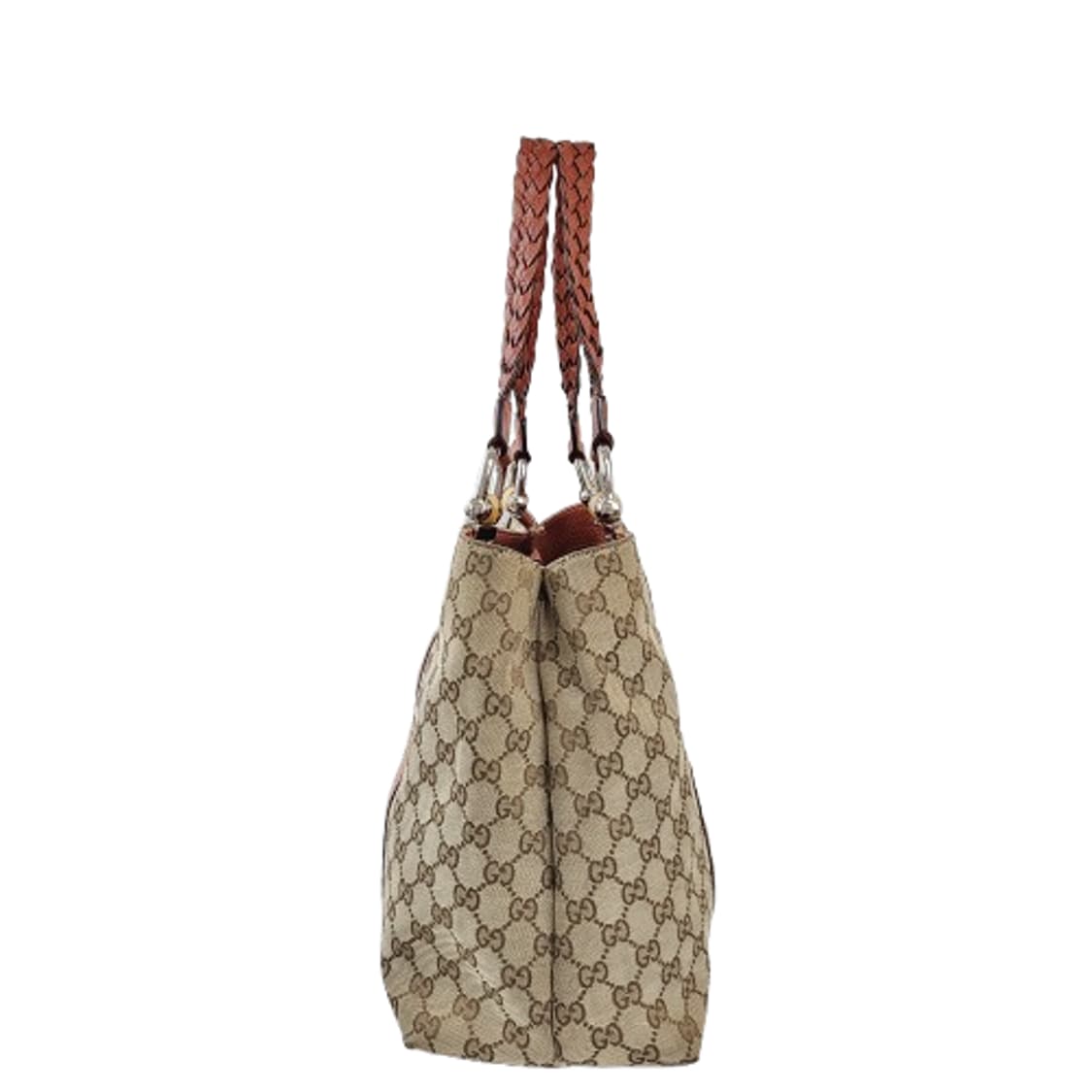 정품 구찌 232947 GG 자가드 뱀부 위빙핸들 숄더백 상품이미지3