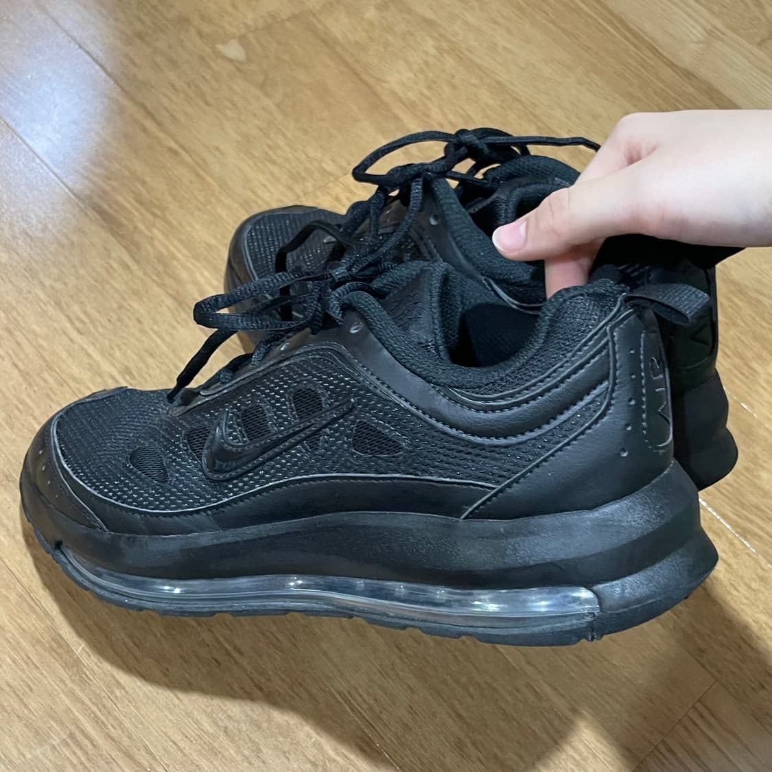 나이키 에어맥스AP 트리플 블랙 운동화 270 상품이미지6