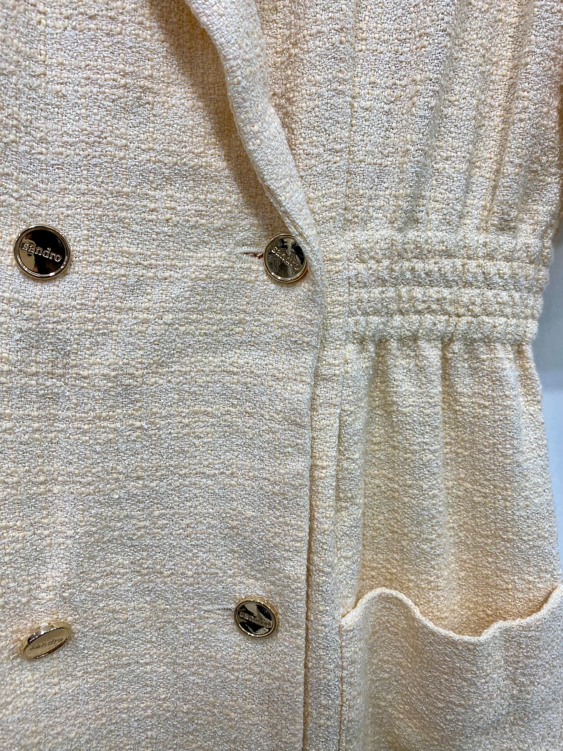 산드로 트위드 원피스 34 상품이미지4