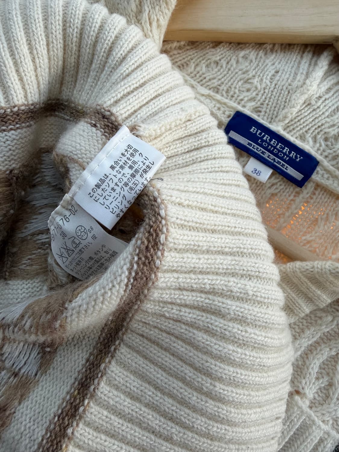 .38/ 버버리 블루라벨 노르딕 후디 니팅 원피스 상품이미지8