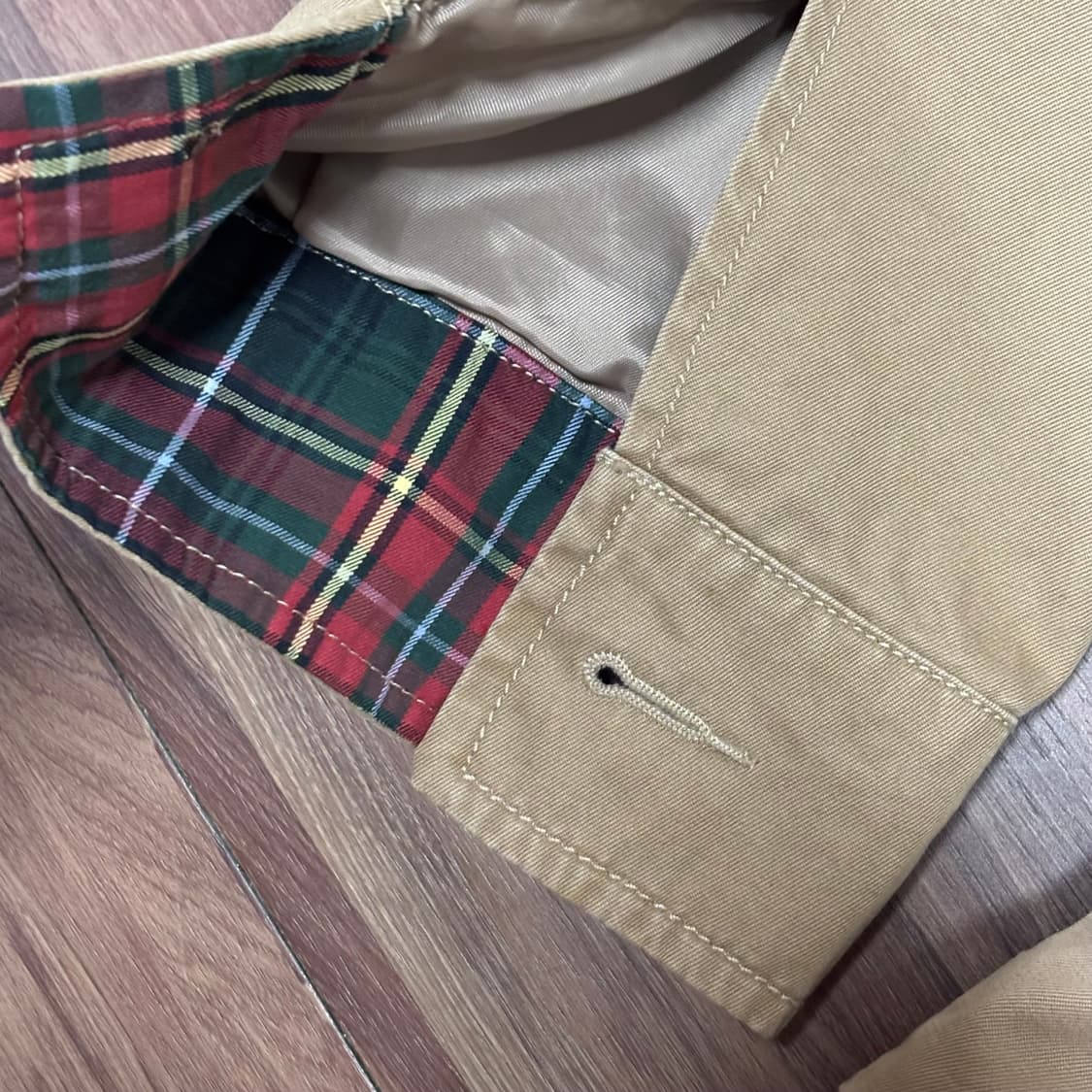 폴로 베이지 베이포트 스윙탑 해링턴 헤링턴 드리즐러 봄버 블루종 자켓 l 상품이미지3