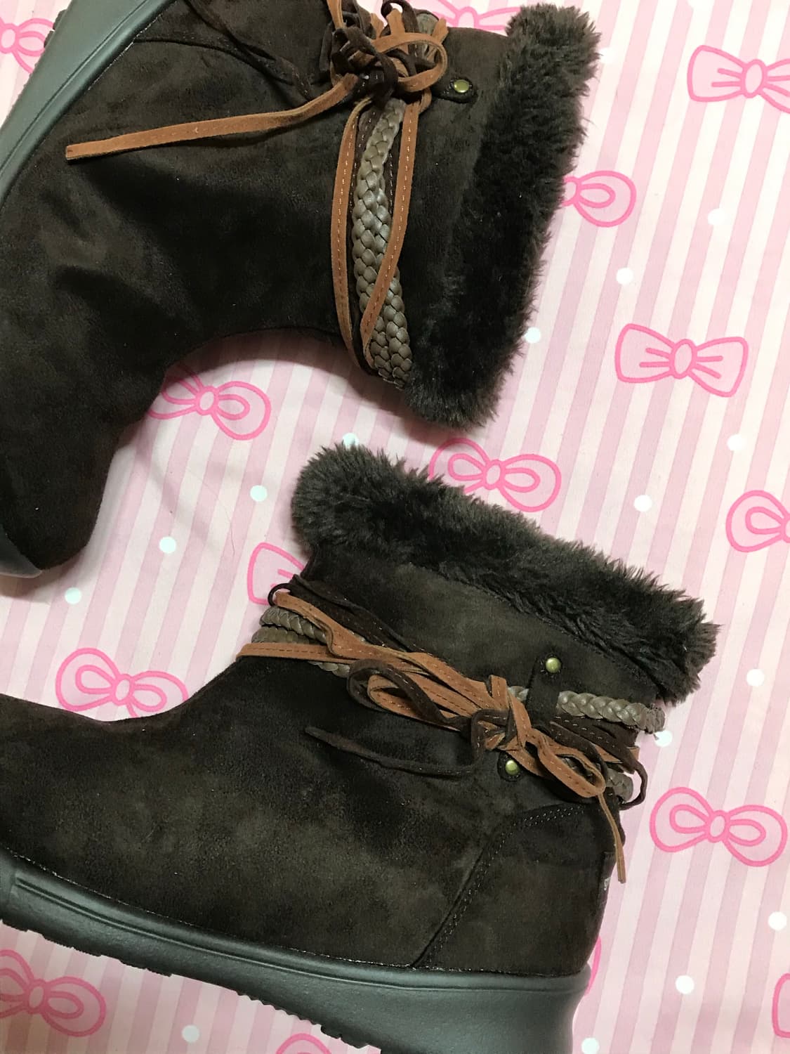 Grace garden hawkins 히피부츠 갸루 털 부츠 상품이미지2