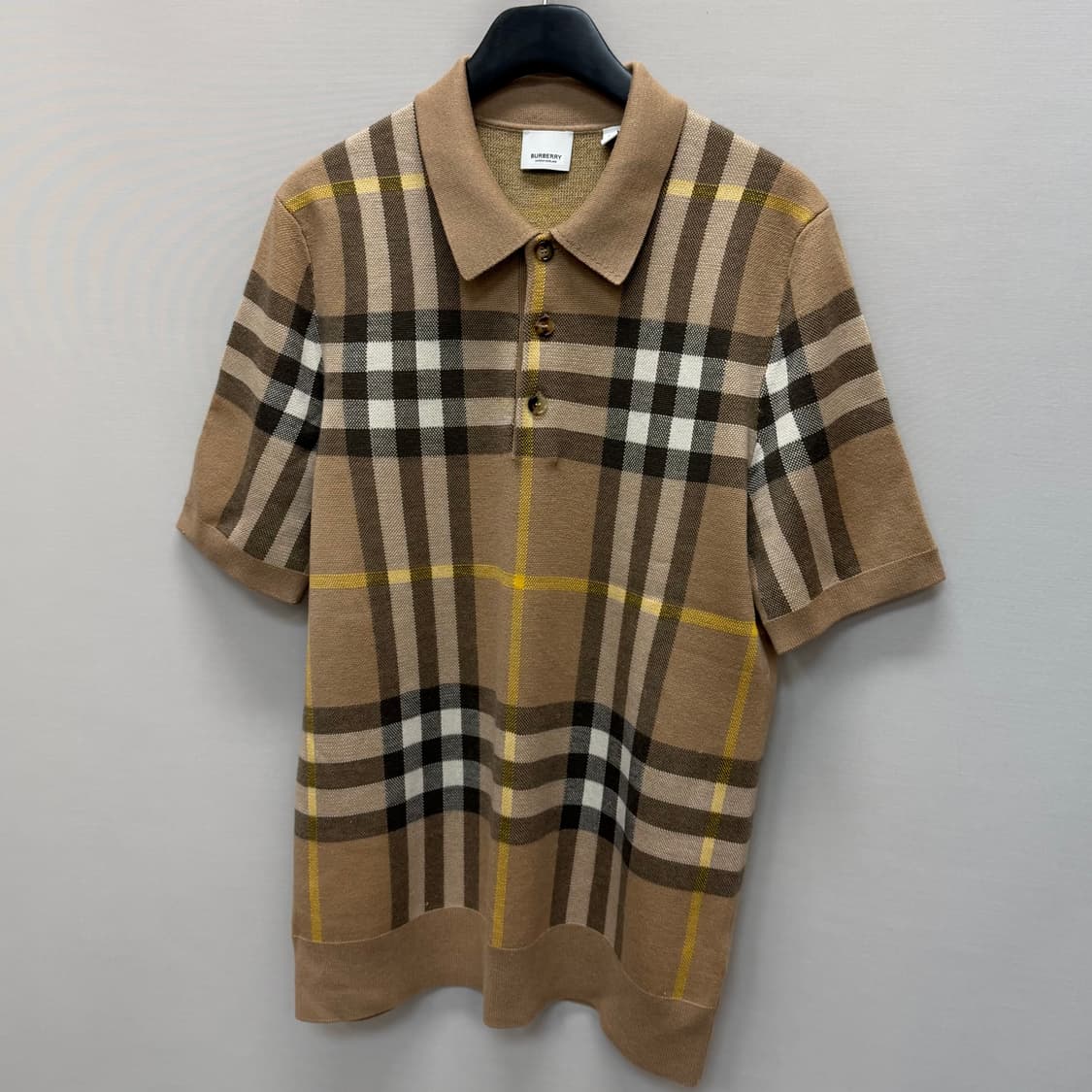 버버리 체크 패턴 폴로 니트  반팔티 ( 100 ) 상품이미지3