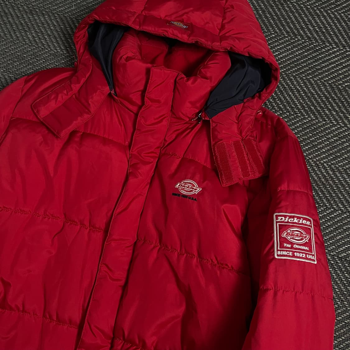 디키즈 USA 오리지날 퀼팅 경량 패딩 레드 o 3981 상품이미지4