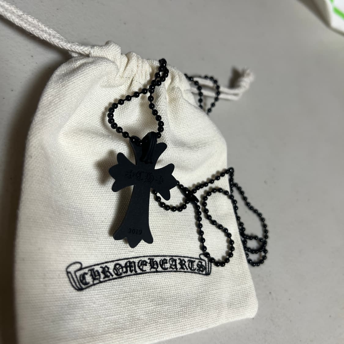 크롬하츠 실리콘 목걸이 블랙 상품이미지2