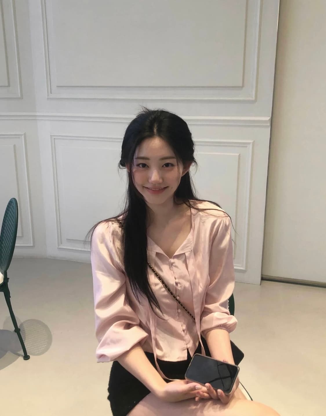 (바로배송)제니오 zaenio 메이 빈 블라우스 피치핑크 상품이미지2