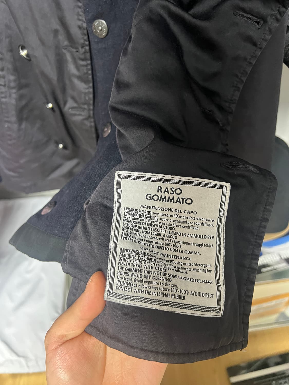 스톤아일랜드 Raso Gommato 피코트 (다비드 자켓) 상품이미지6