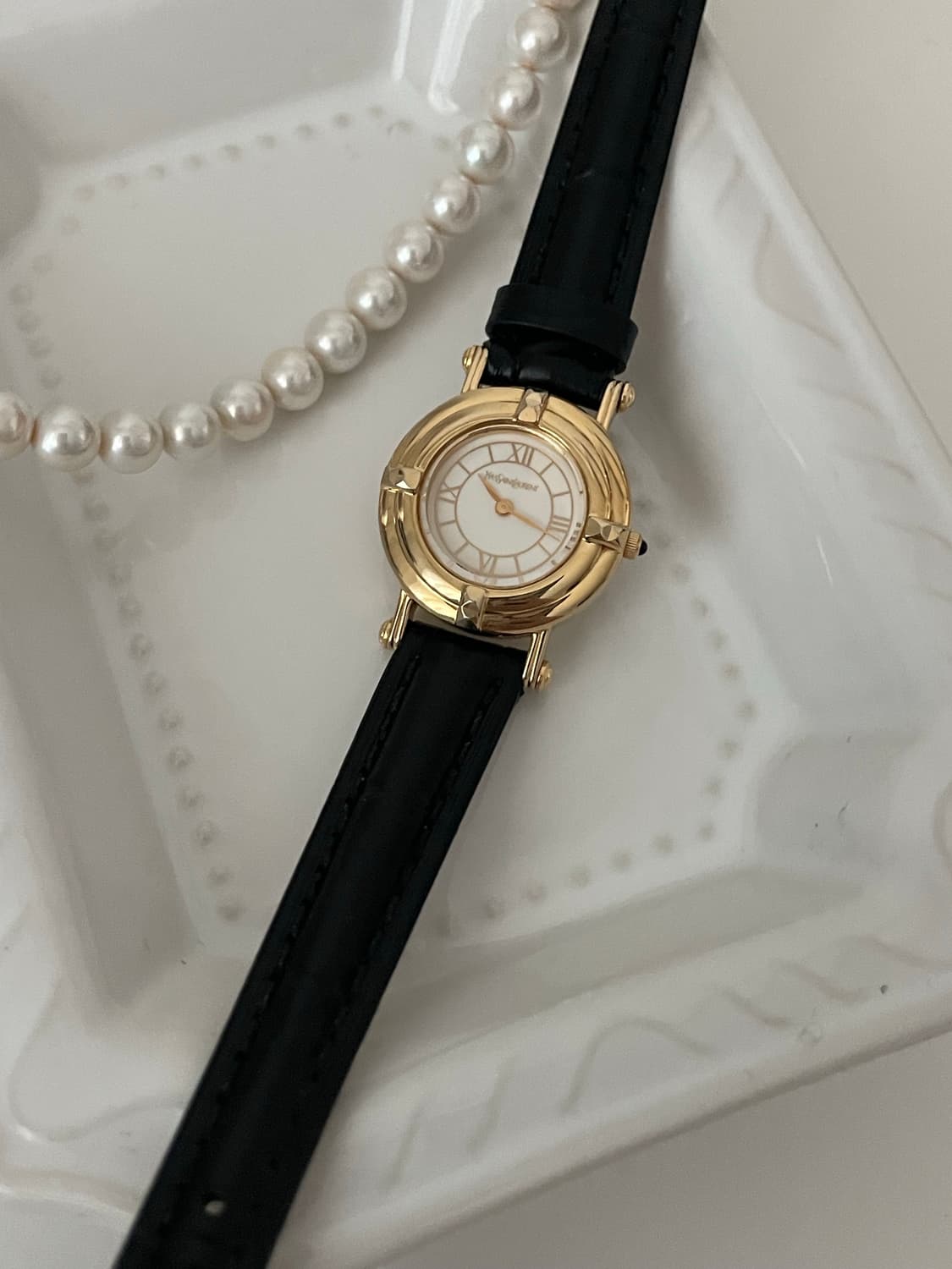 YSL roman index watch / 생로랑 골드 로만 인덱스 시계 상품이미지5