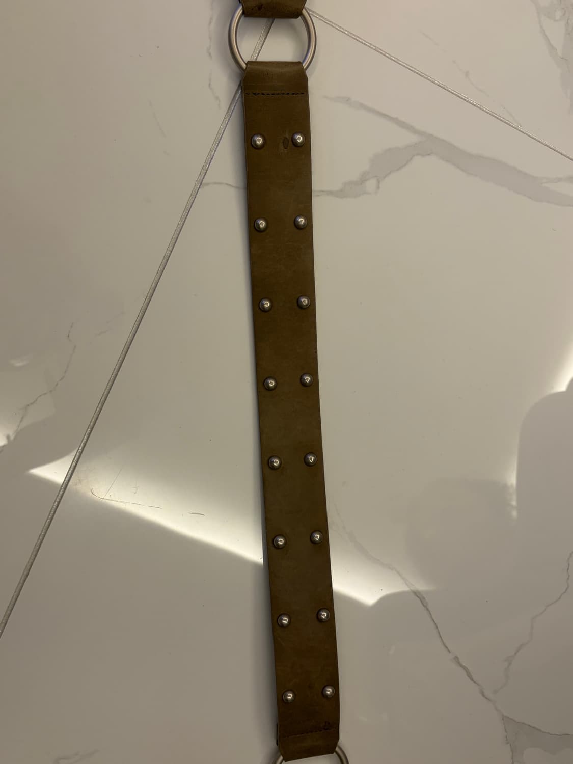 Cerric 세릭 벨트 two ring rivet belt brown 상품이미지4