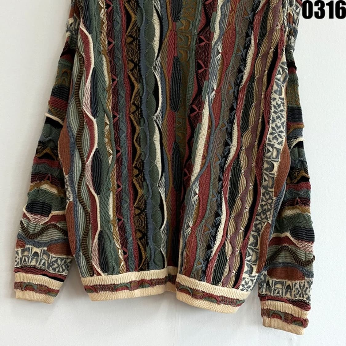 오스트레일리아 림노스 케이블 니트 가디건 M 0316 상품이미지10