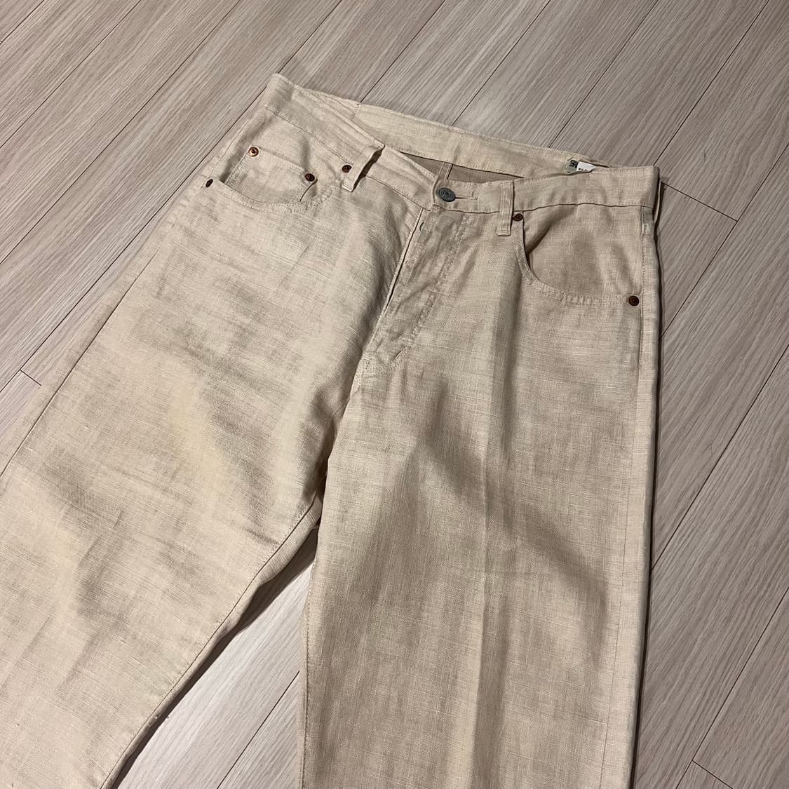 Bartack linen dungarees 30 상품이미지2