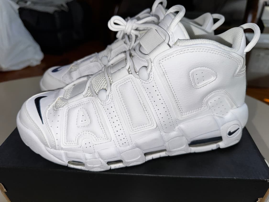 정품 나이키 에어 모어 업템포 흰흰네이비 280 새상품 쿨거시 30 상품이미지6