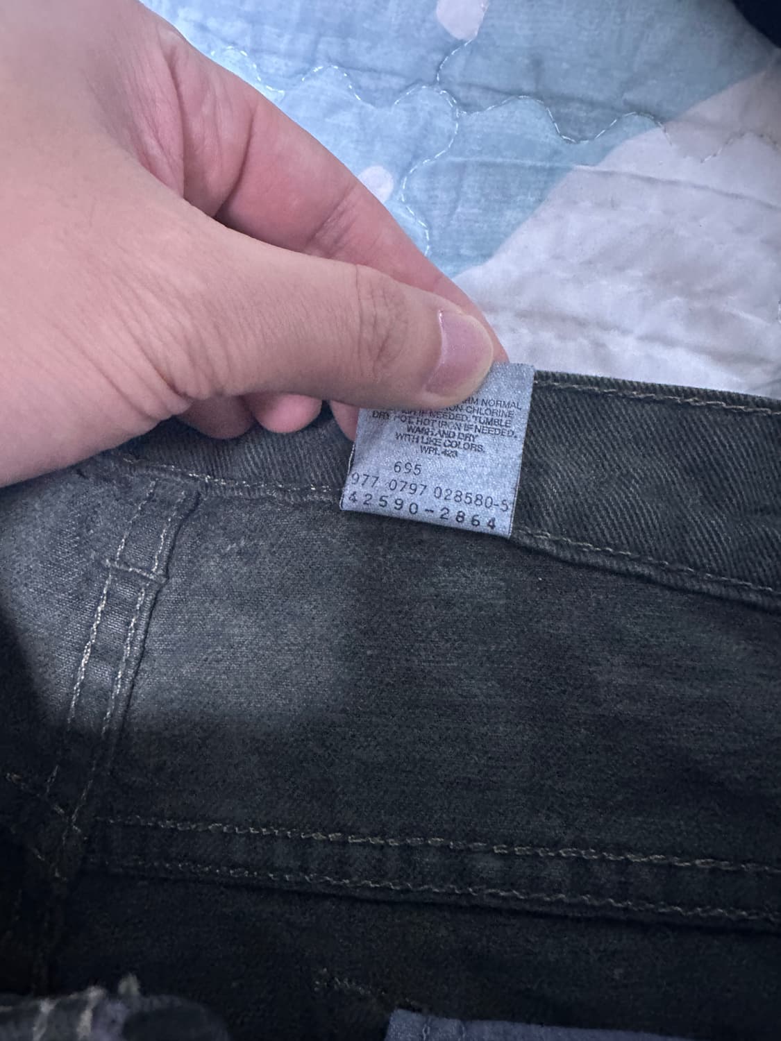 [34X32] 90s 빈티지 리바이스 L2 배기 데님 팬츠 상품이미지8