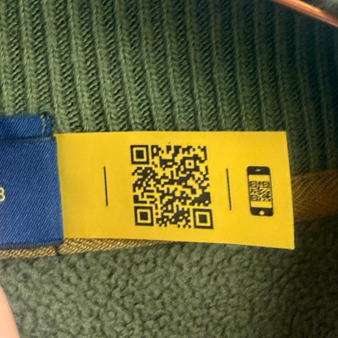 폴로 랄프로렌 신형 qr 올리브 쉐르파 플리스 자켓 XXL 상품이미지3