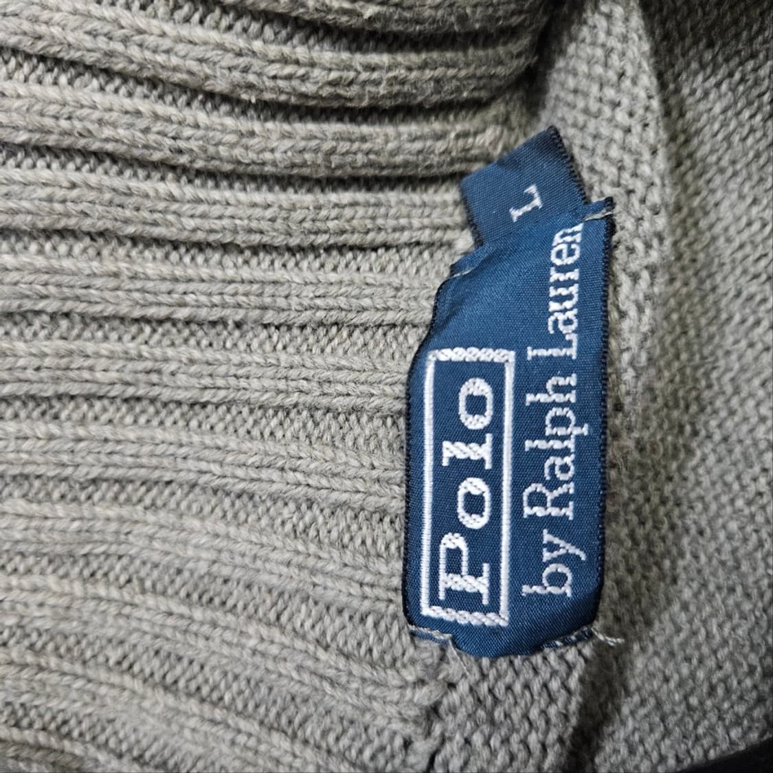 폴로 랄프 로렌 코튼 니트 집업 L 상품이미지6