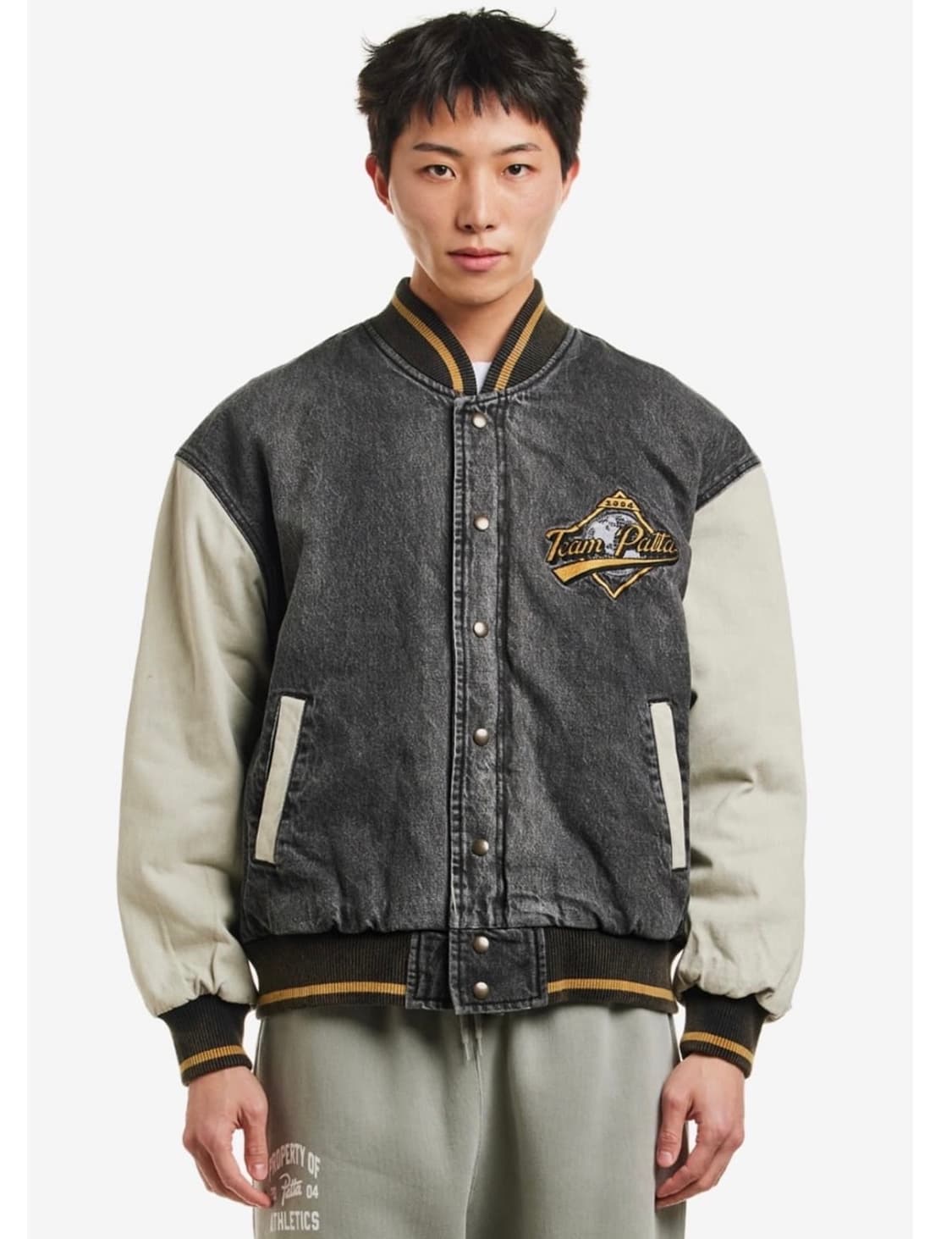 파타 patta 홈런 데님 워시드 바시티 상품이미지1