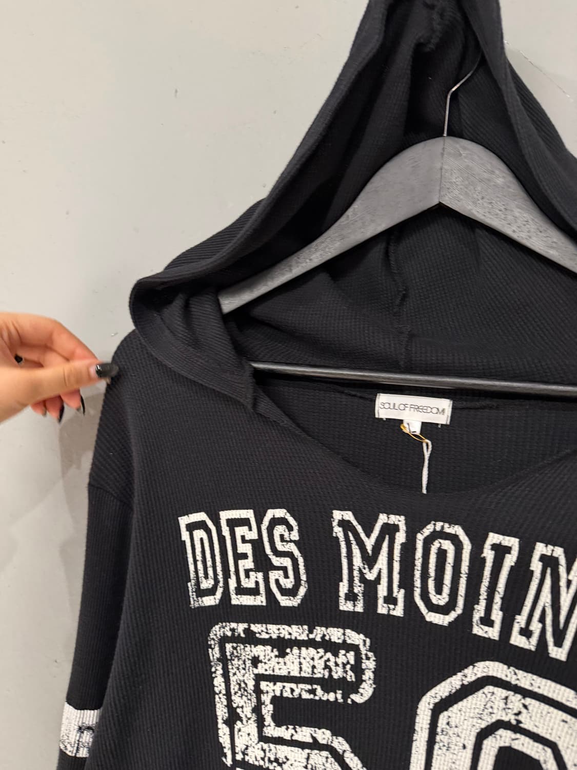 numbering point waffle hood sleeve 상품이미지9