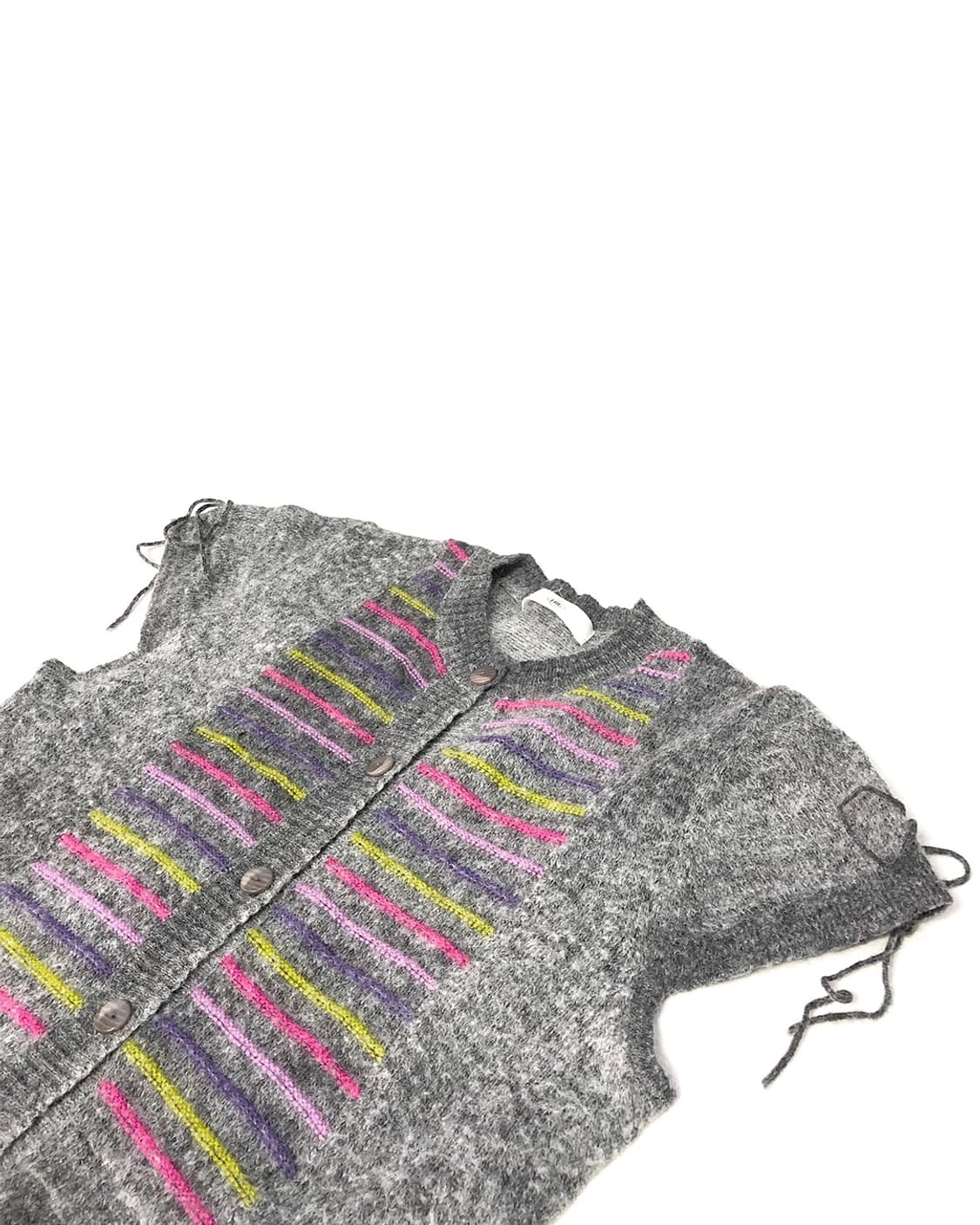 Vintage 니트 반팔 가디건  상품이미지3