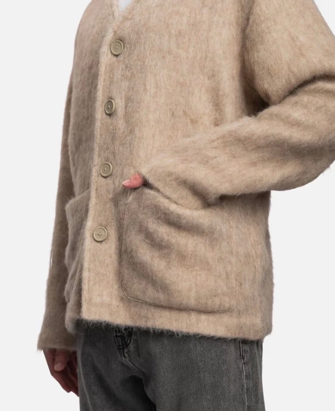 [새제품]아워레거시 모헤어 가디건 베이지_50 상품이미지6