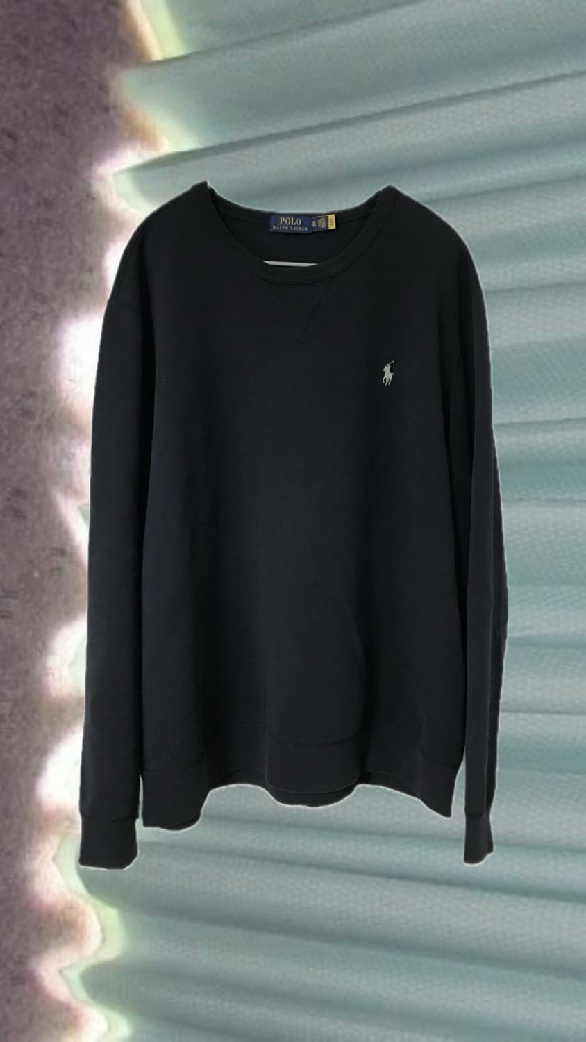 폴로 네이비 맨투맨 그레이 포니 XL 상품이미지1