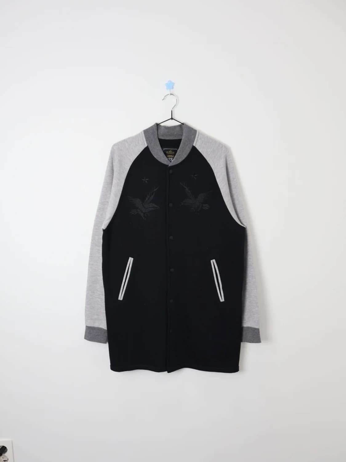 RUSS-K Eagle Embroidered Varsity Jacket 상품이미지1