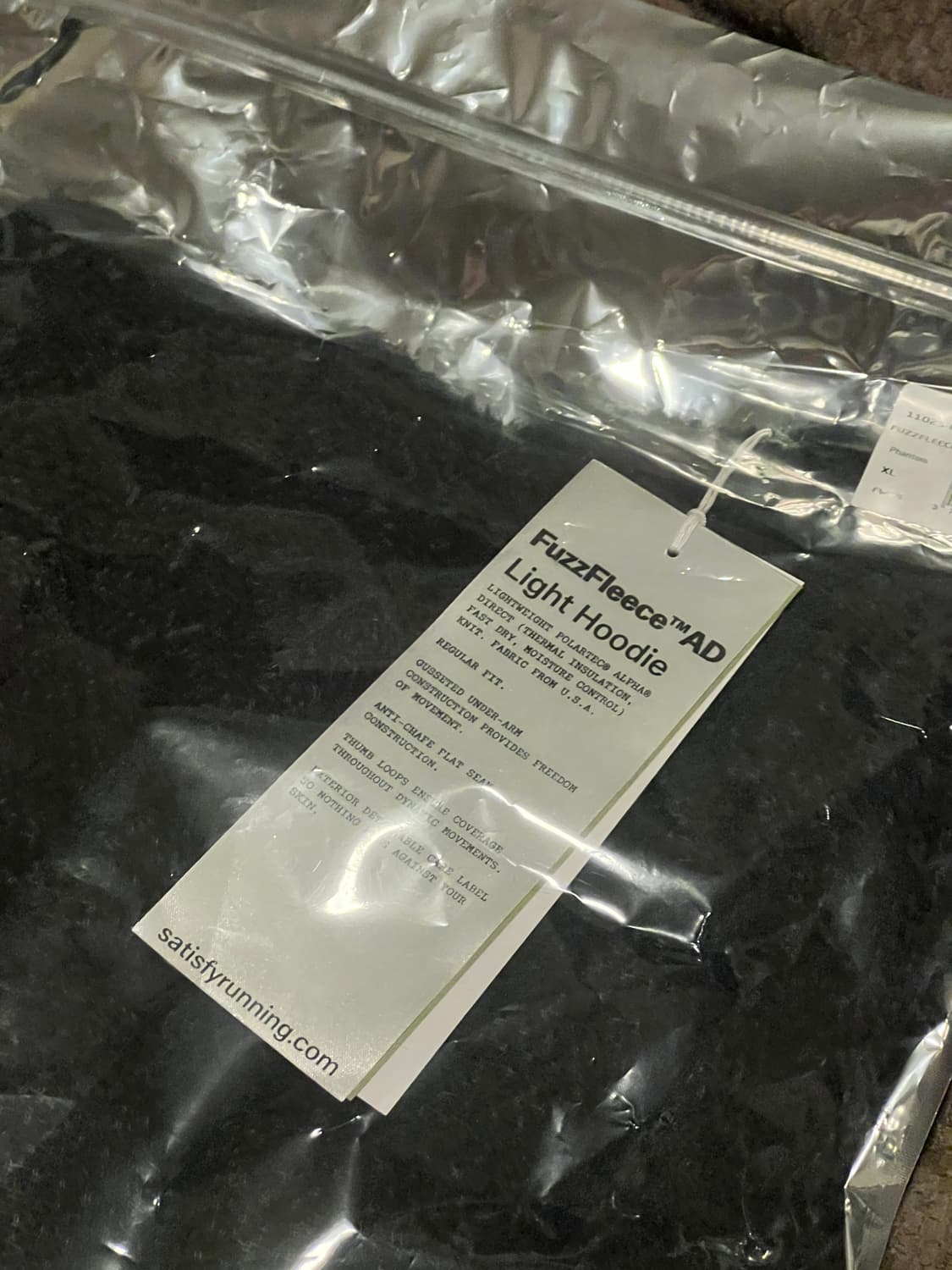 세티스파이 라이트 후디 XL 팬텀 상품이미지2