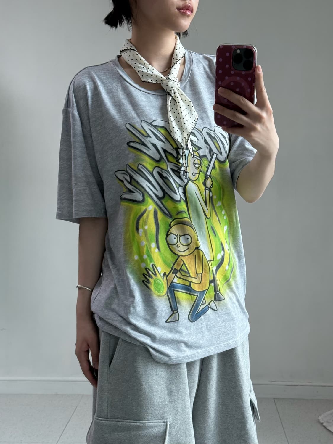 Rick and Morty 카툰 반팔 상품이미지3