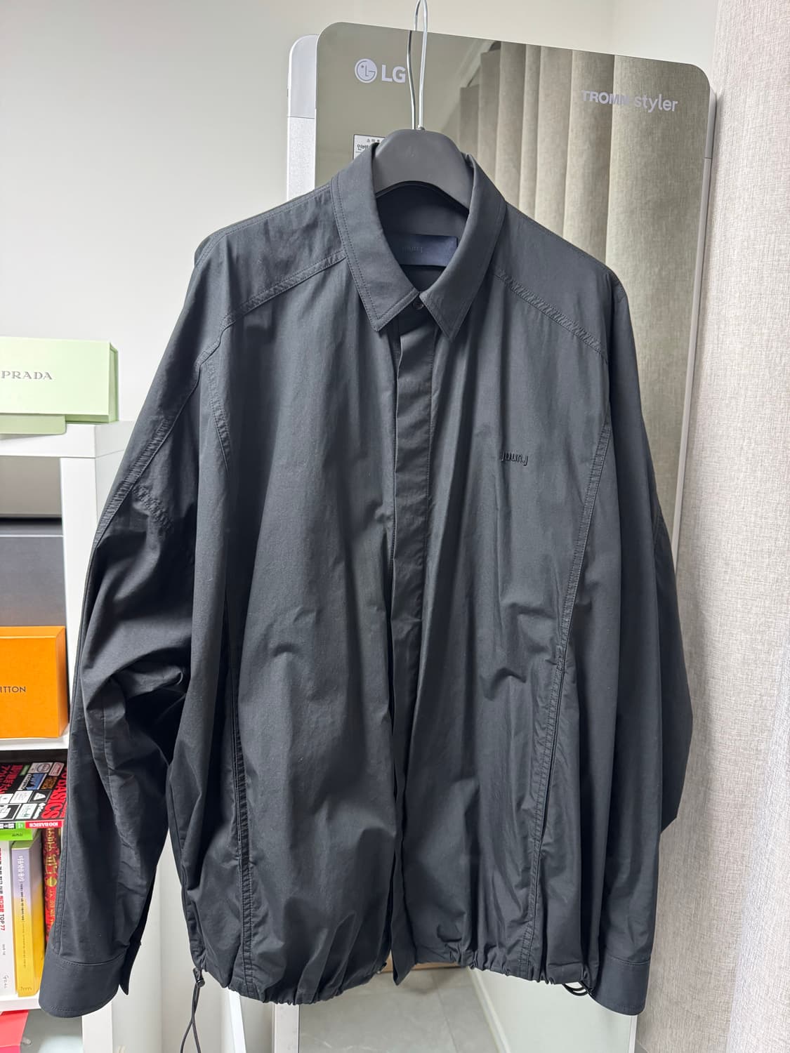 준지 juun.j 블랙 스트링 셔츠 자켓 46 stein 코모리 모이프 상품이미지1