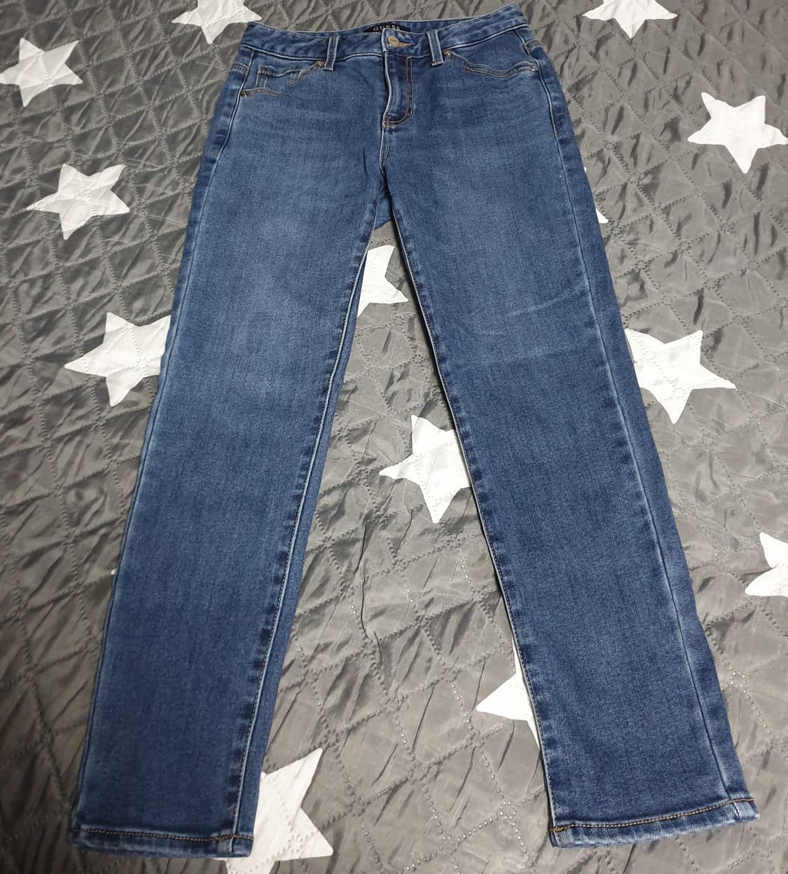 게스 스판 슬림핏 실버탭 데님팬츠 (28) 상품이미지1