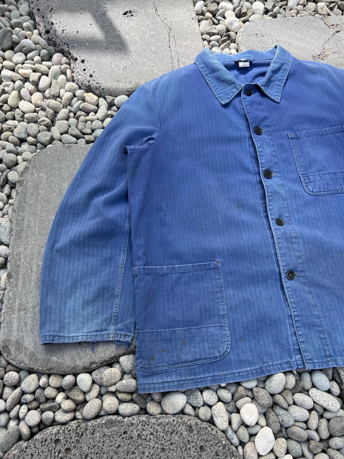 FADED BLUE OLD VINTAGE HBT 헤링본 프렌치워크자켓 상품이미지4
