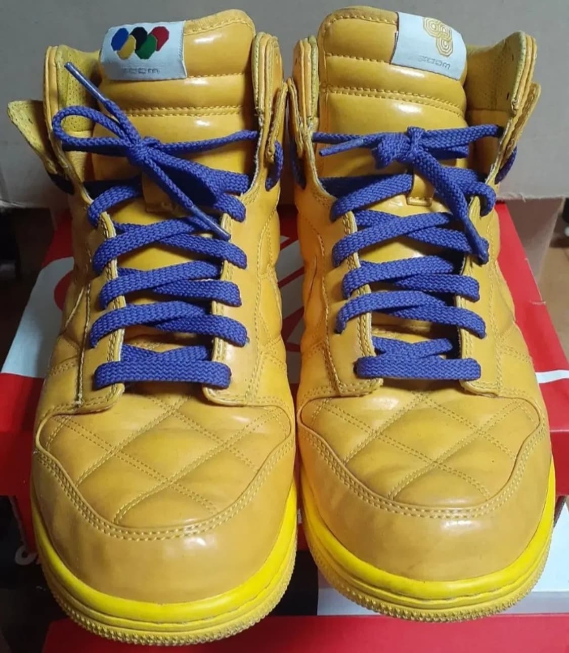 나이키 덩크 하이 슈프림 올림픽 옐로우 260 상품이미지2