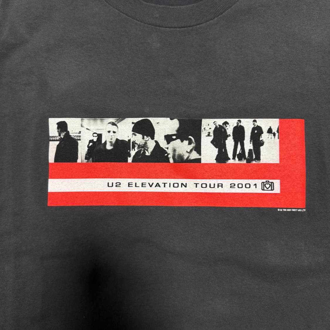 빈티지 9-00s USA U2 투어 밴드티 블랙 상품이미지4