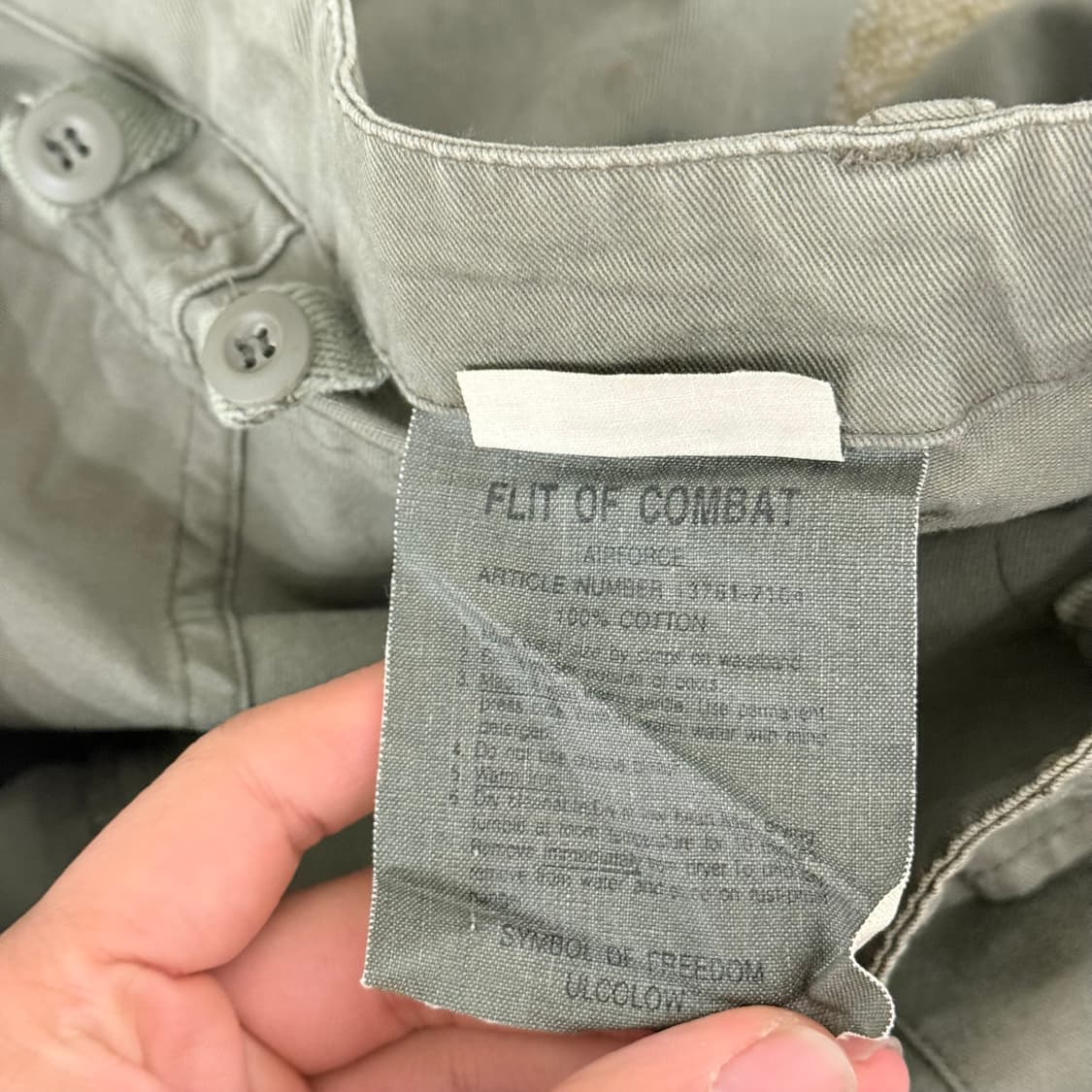 Us navy 밀리터리 에어포스 몽키팬츠N-571B 팬츠 레어 상품이미지2