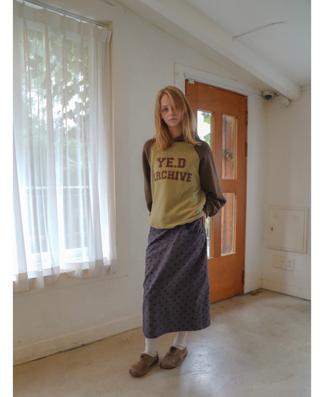 예디 아카이브 DOT LONG SKIRT 상품이미지2