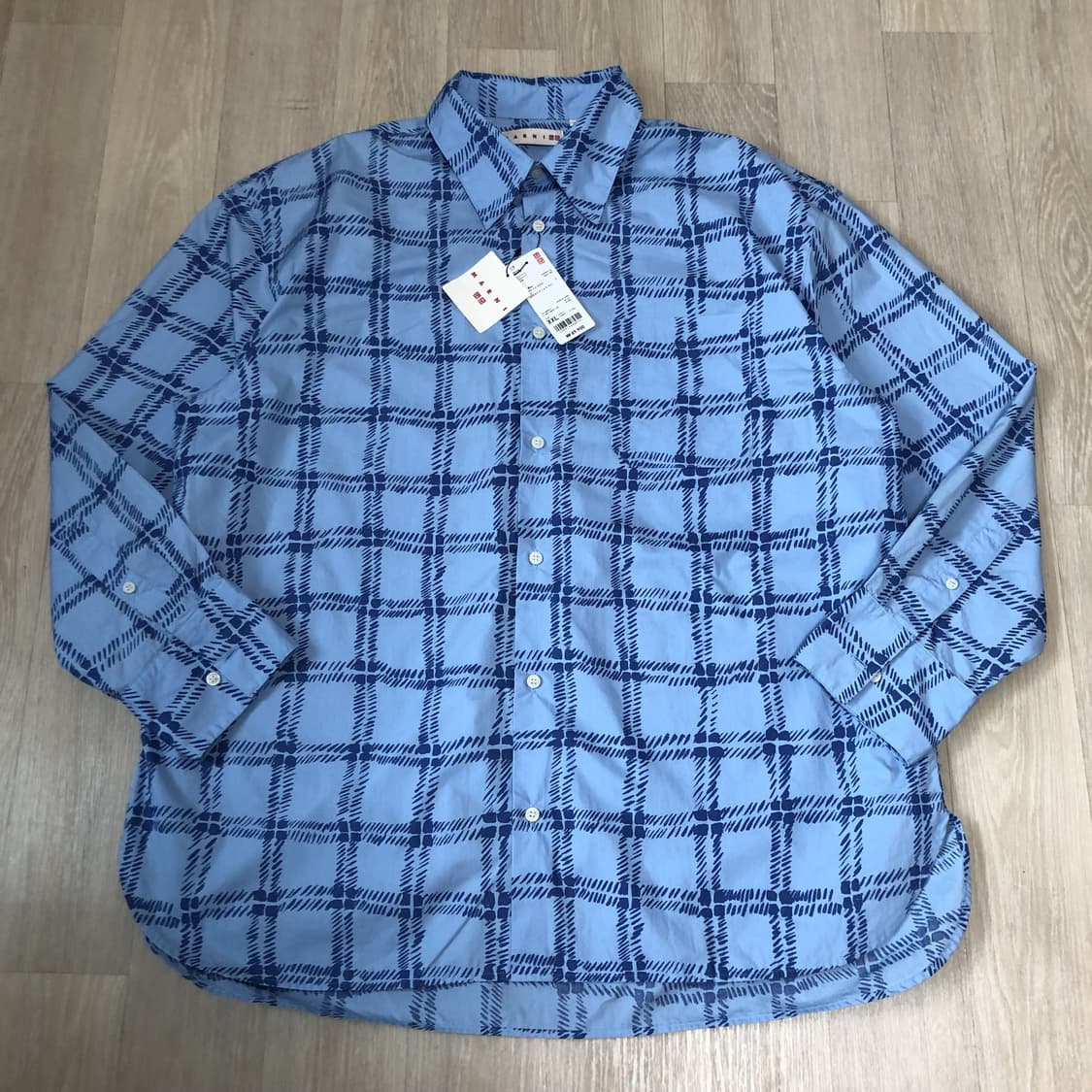 (XXL) 새상품 유니클로 X 마르니 MARNI 오버사이즈 프린트 셔츠 상품이미지1