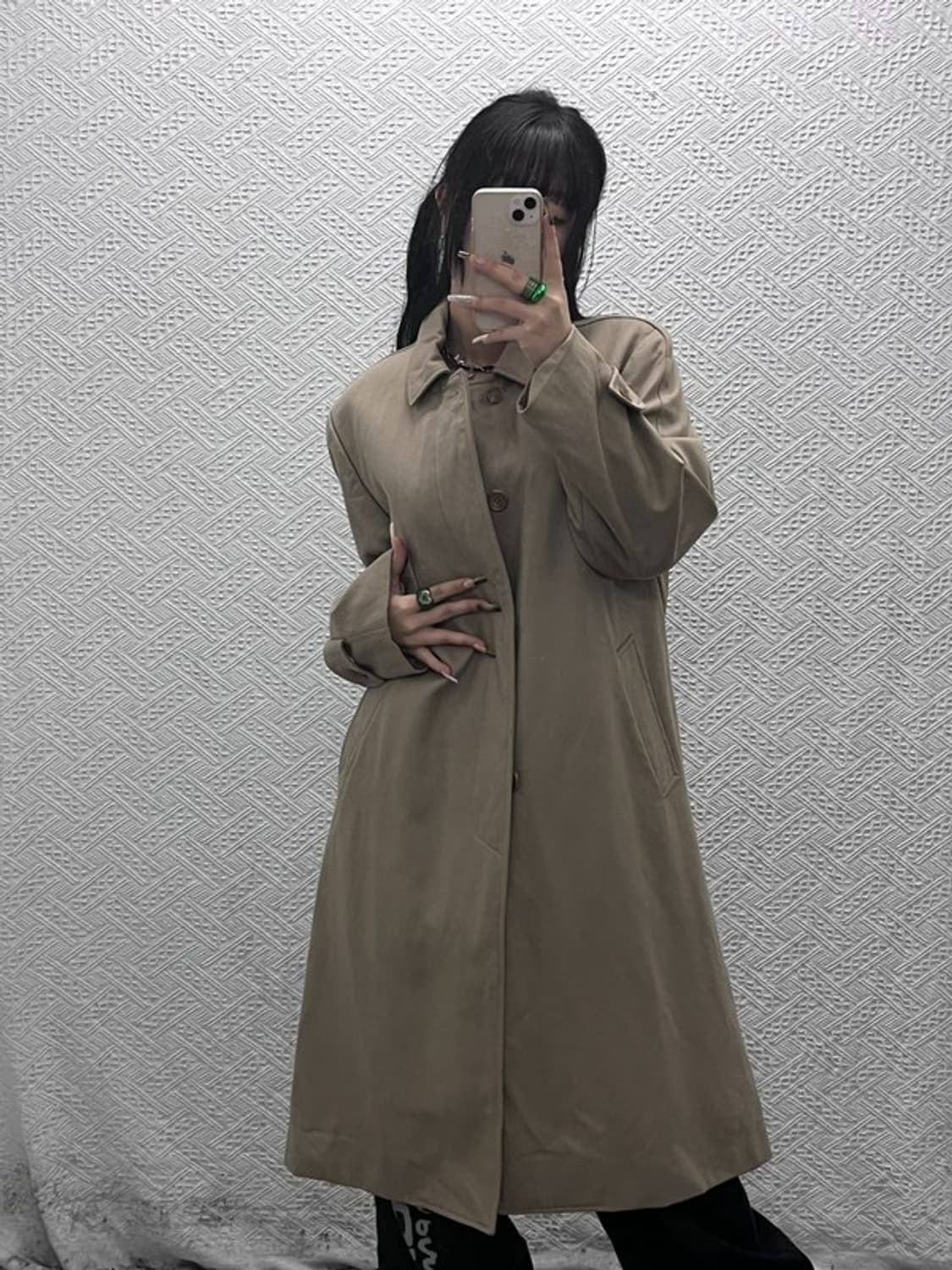 입생로랑 모던시크 캐주얼 트렌치 코트 46 C08041 상품이미지2