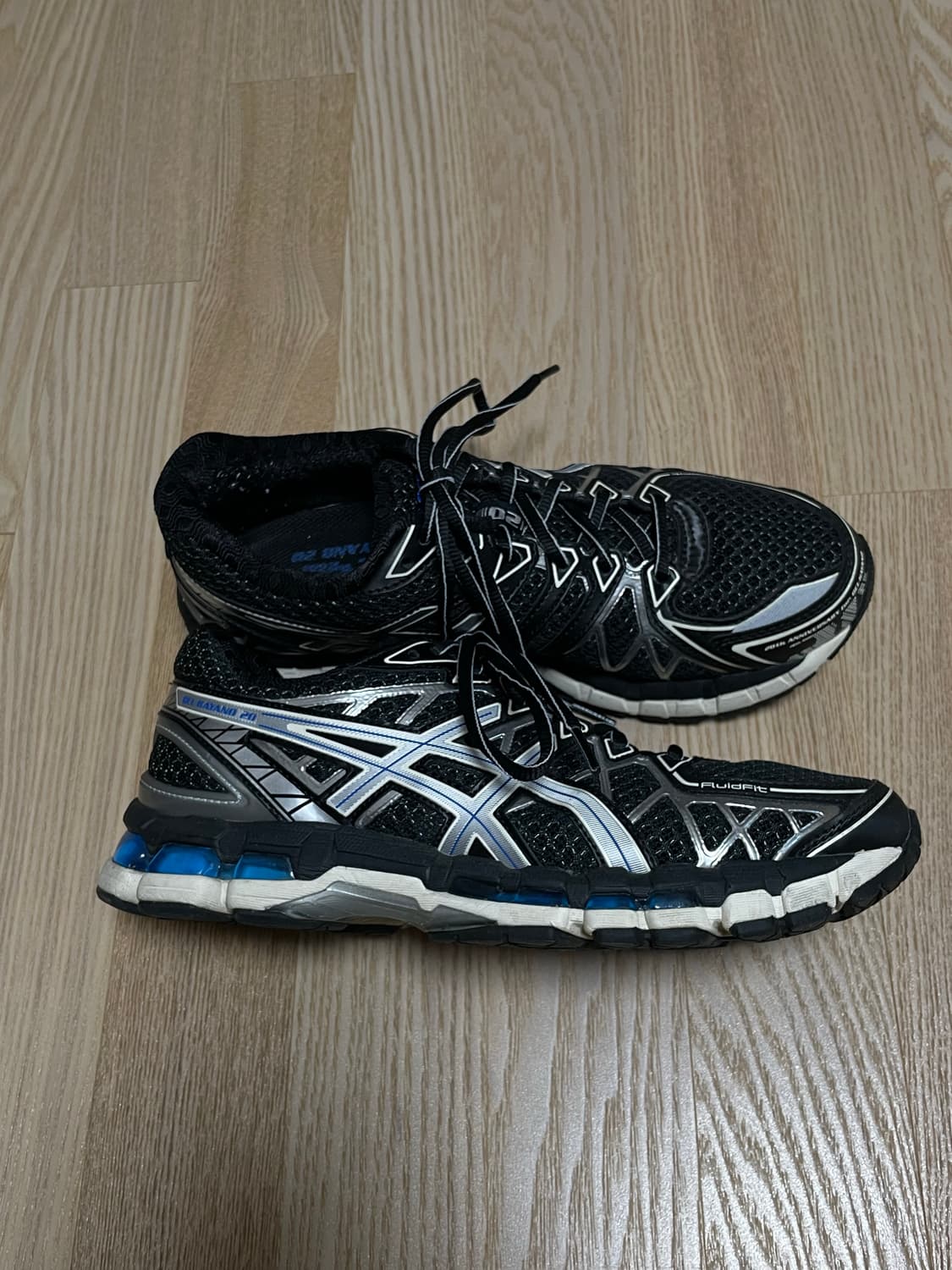 아식스 젤카야노20 블랙/퓨어 실버 260size 상품이미지1