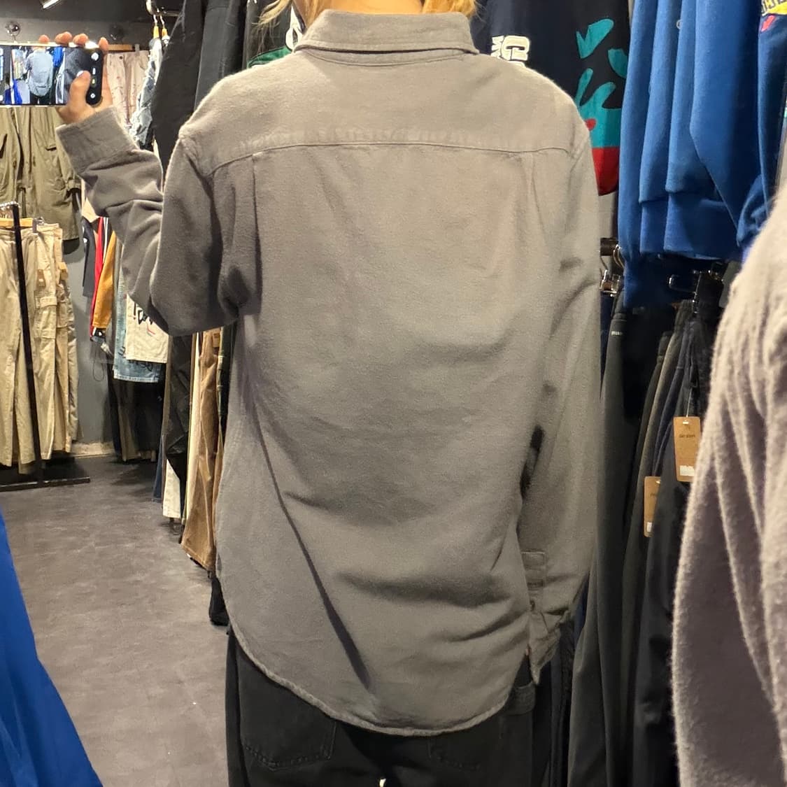 [IM] Carhartt 칼하트 긴팔 셔츠 투포켓 그레이 상품이미지4
