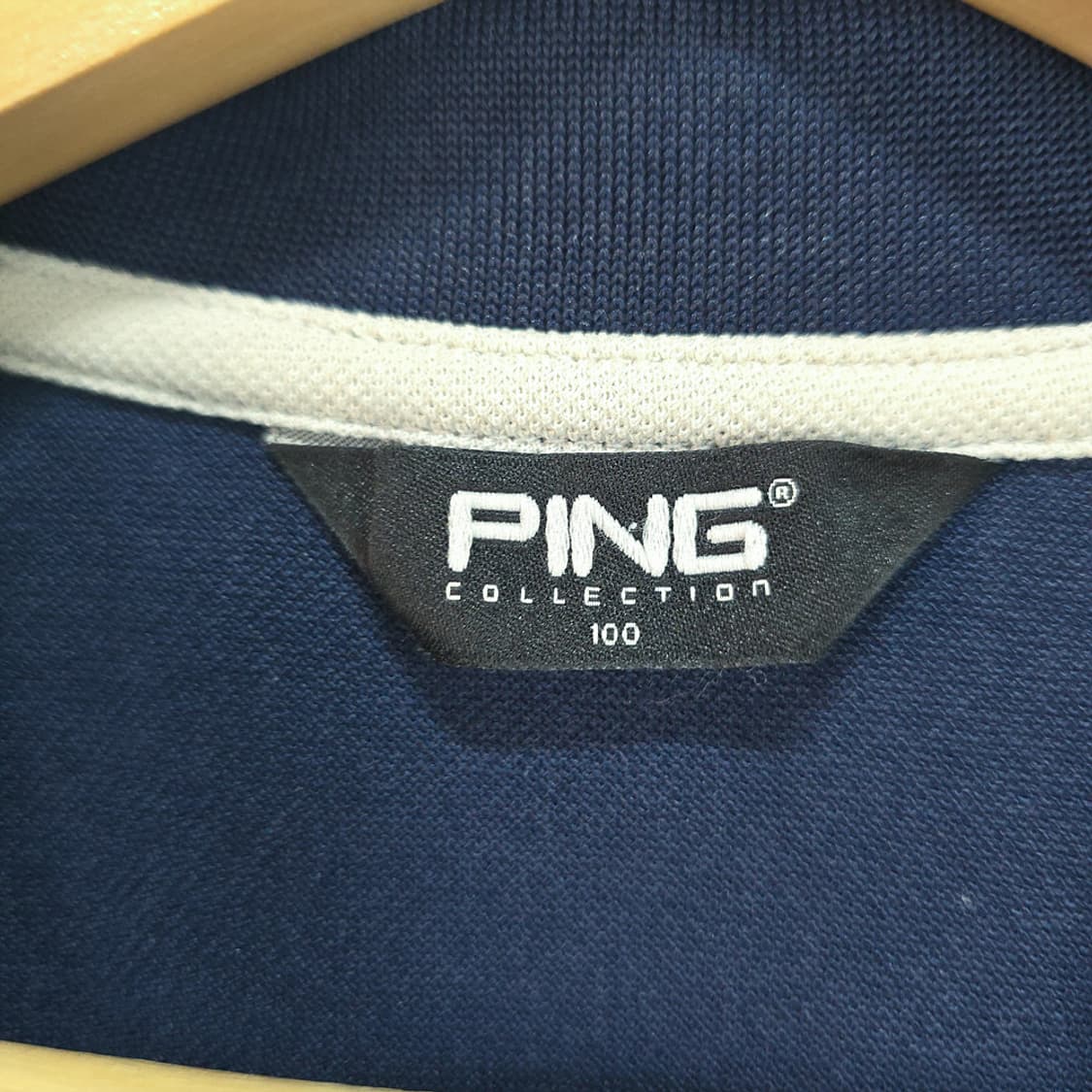 핑(PING) 네이비 골프 피케 셔츠 반팔티셔츠 100 상품이미지6