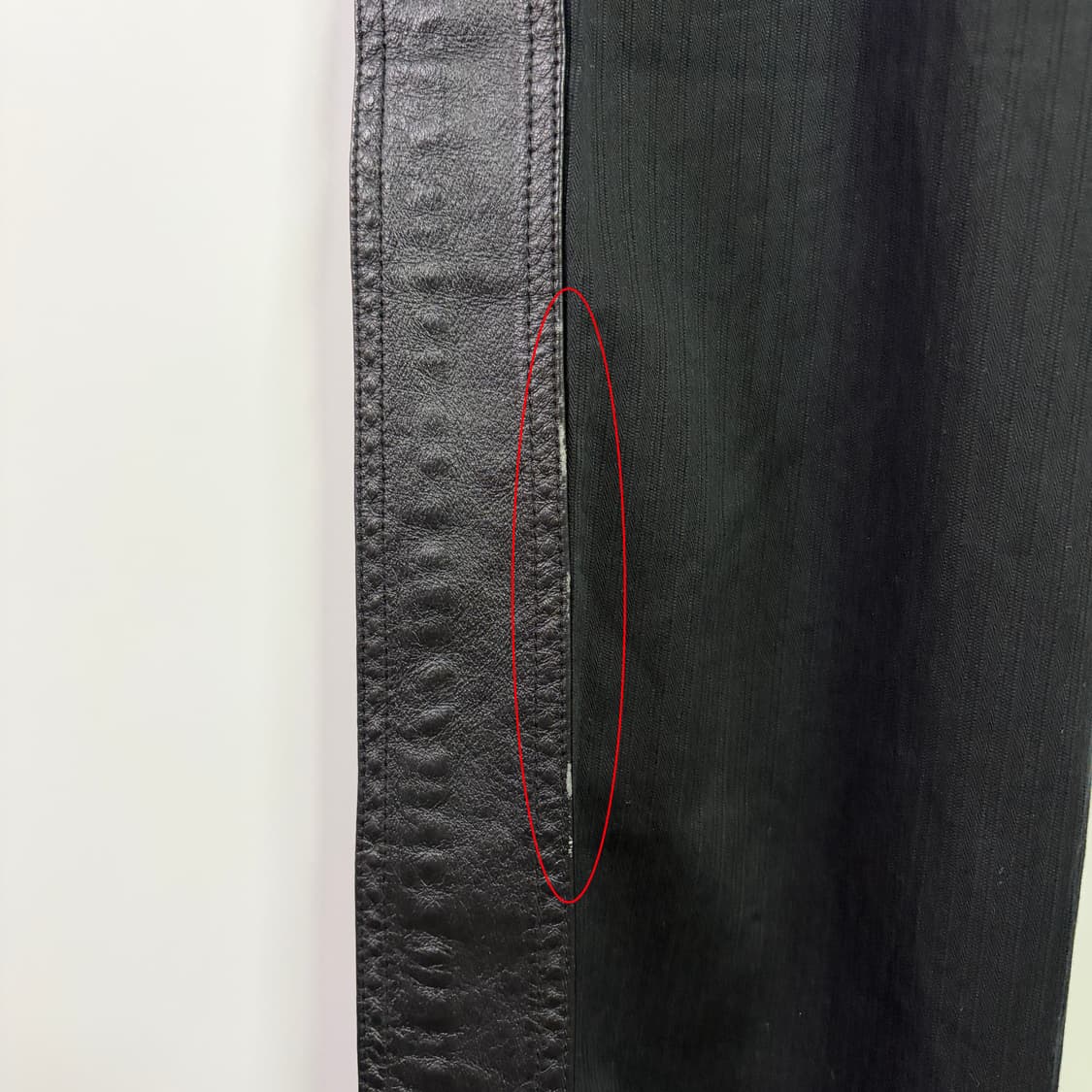 [32] 디젤 레더 사이드라인 블랙 팬츠 상품이미지8