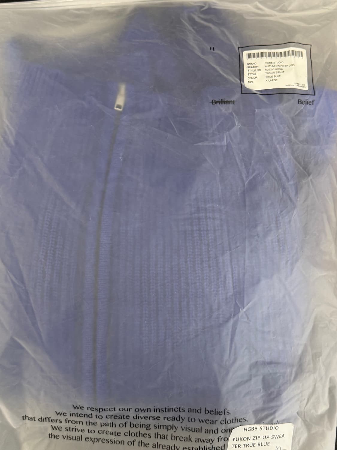 HGBB YUKON ZIP-UP BLUE XL 상품이미지3