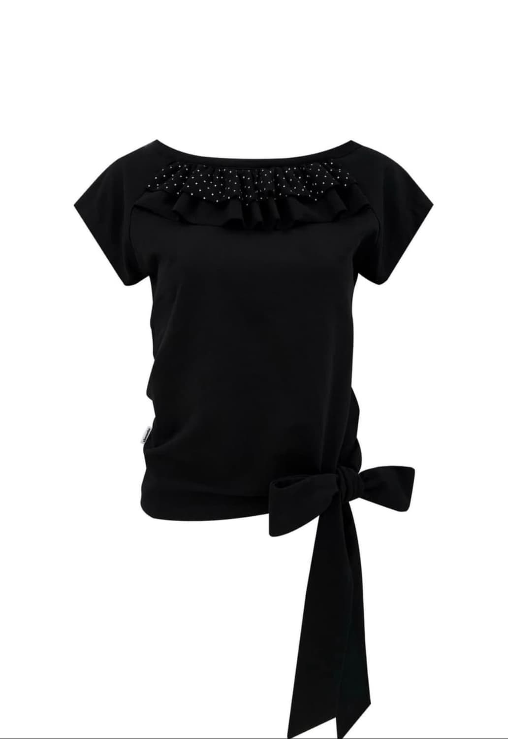 체메씨 프릴 타이 티 FRILL TIE TEE (BLACK) 상품이미지1