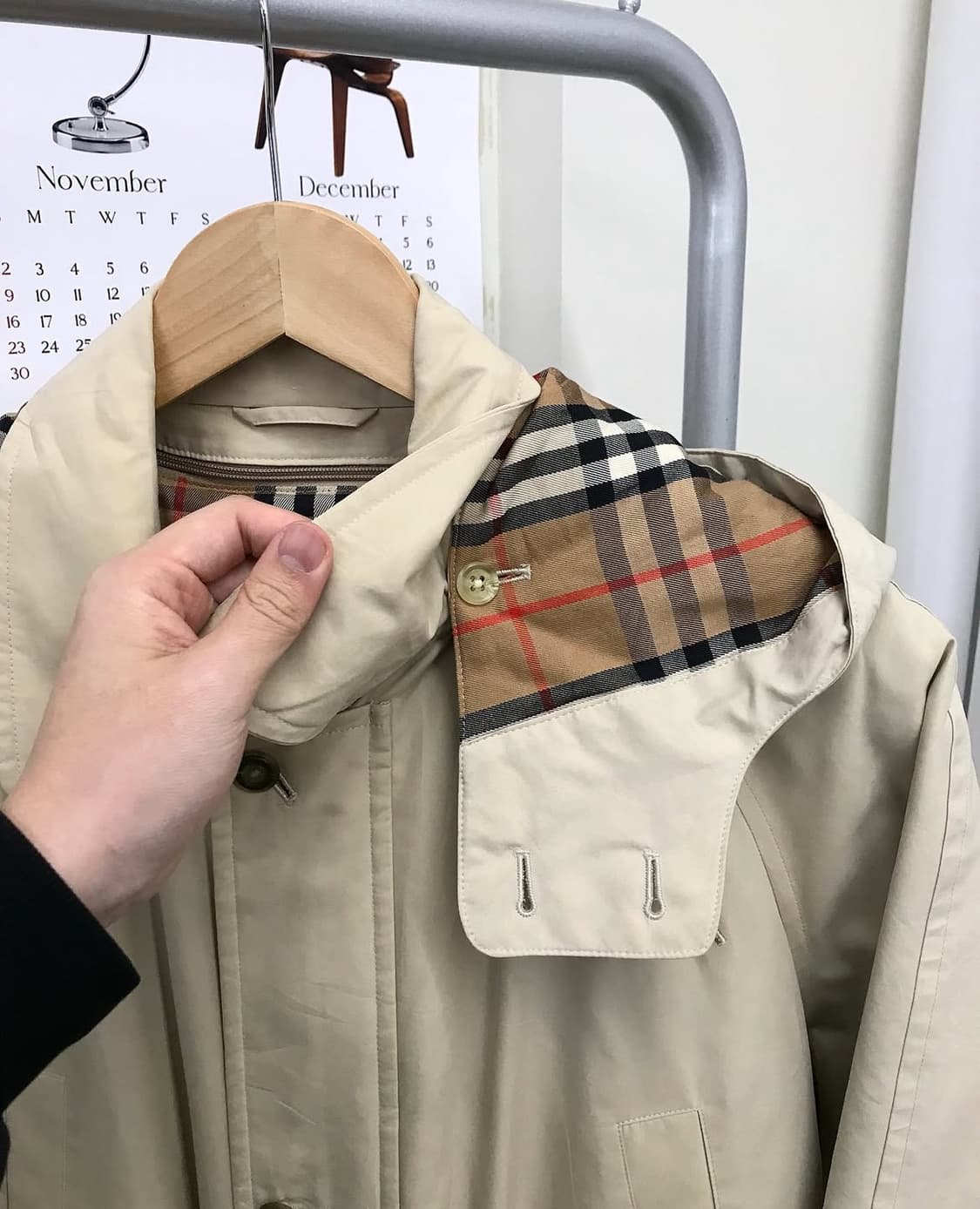 버버리 후드 롱자켓 (패딩내피형) 상품이미지6