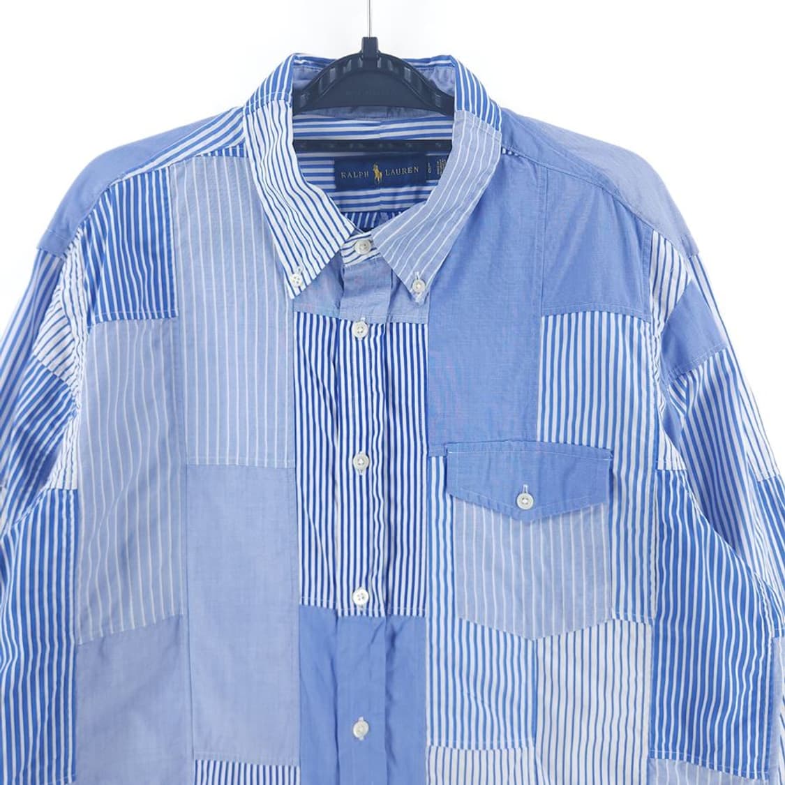 [남L]폴로랄프로렌 스카이블루 패치워크 셔츠[Y64-148] 상품이미지2