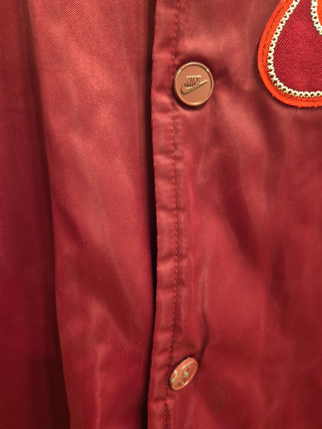 나이키 야구 점퍼 와인레드 2000년대 상품이미지3