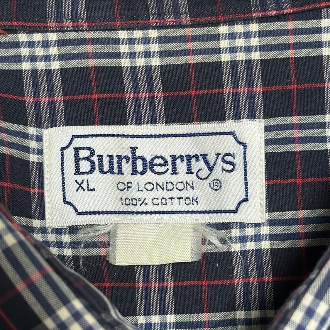 XL 버버리 네이비 노바체크 셔츠 상품이미지4