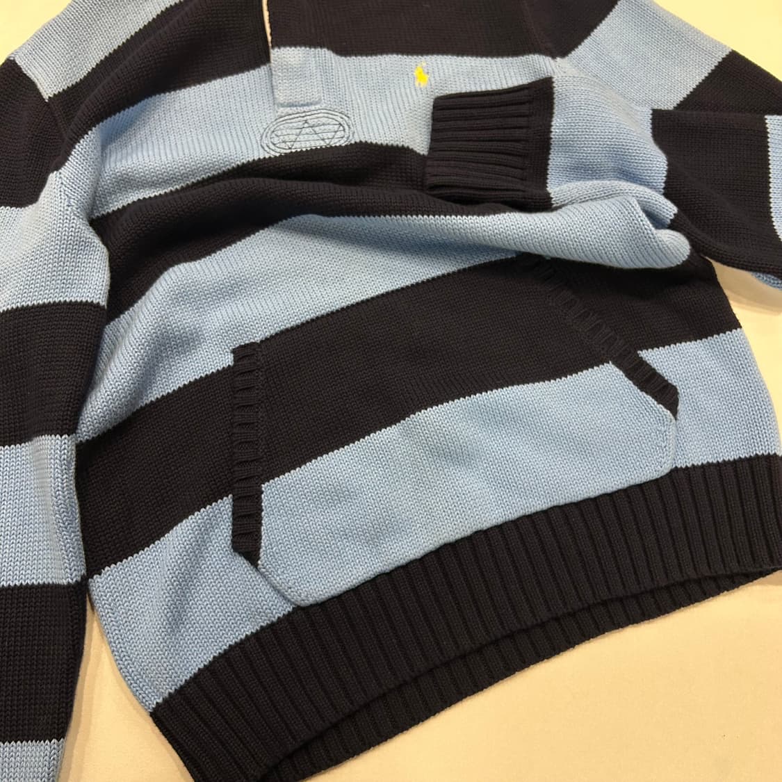 [XL] 폴로 랄프로렌 스트라이프 후드 니트 B187 상품이미지5