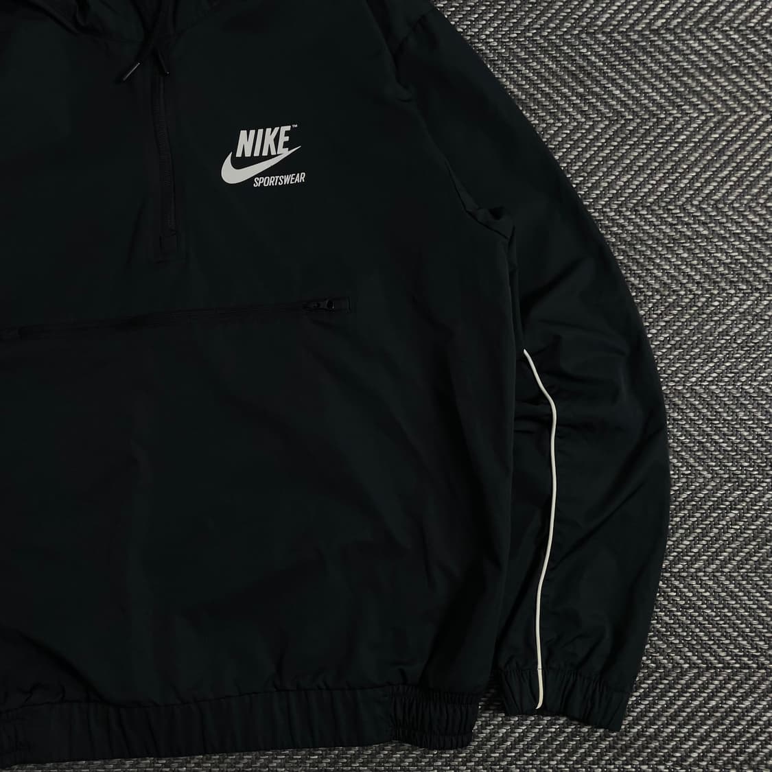 나이키 빅로고 블랙 우븐 아노락 웜업o 3622 상품이미지3